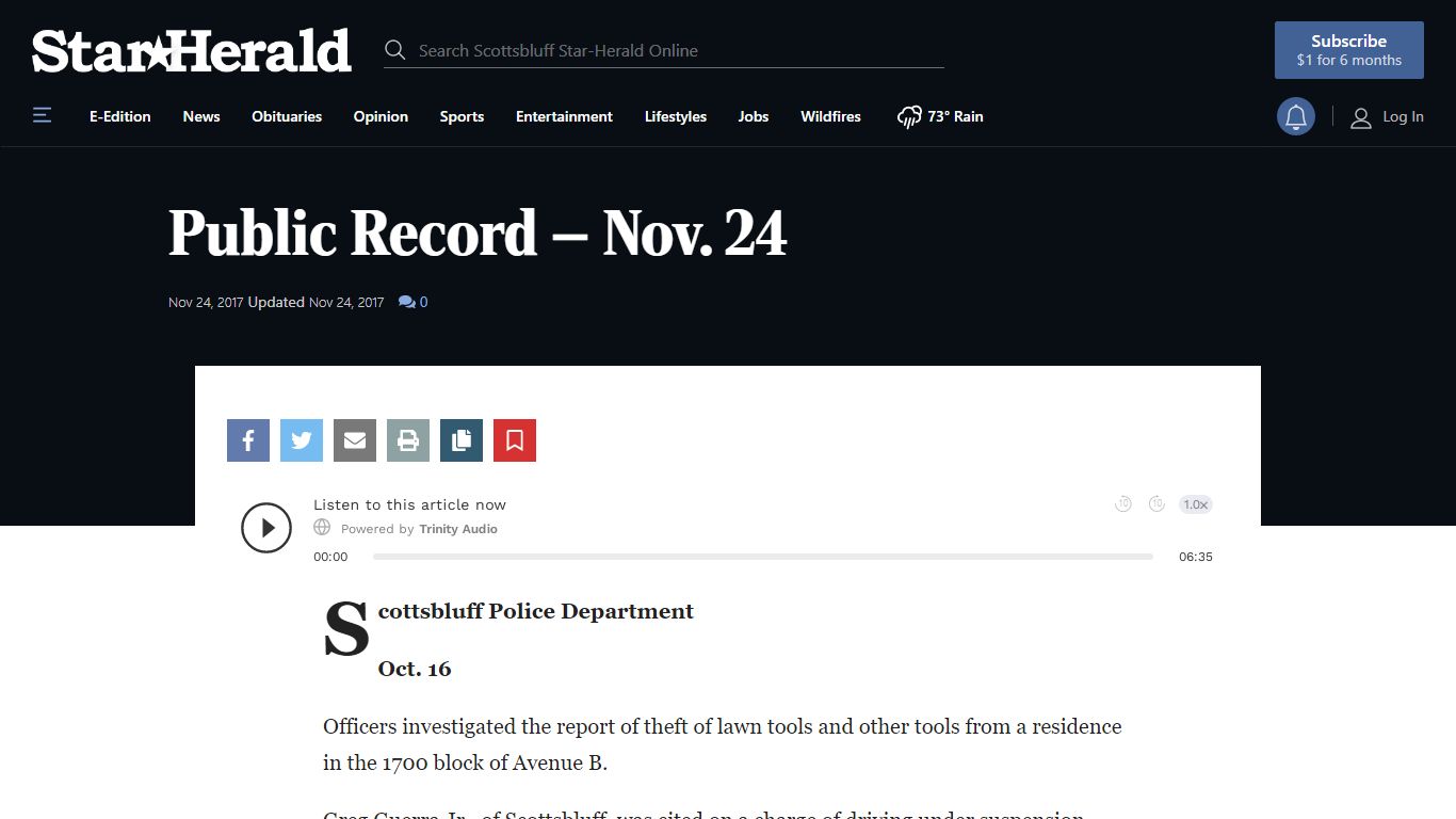 Public Record - Scottsbluff Star-Herald